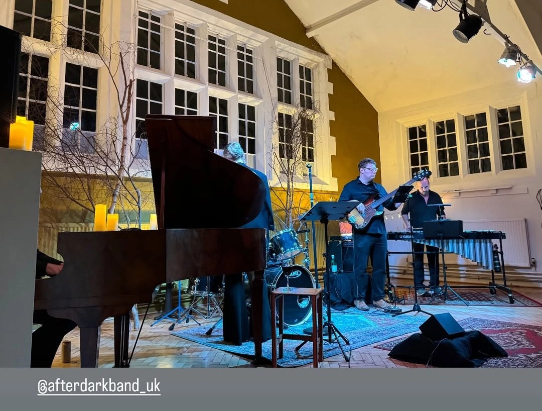 Afterdark band image on stage live.